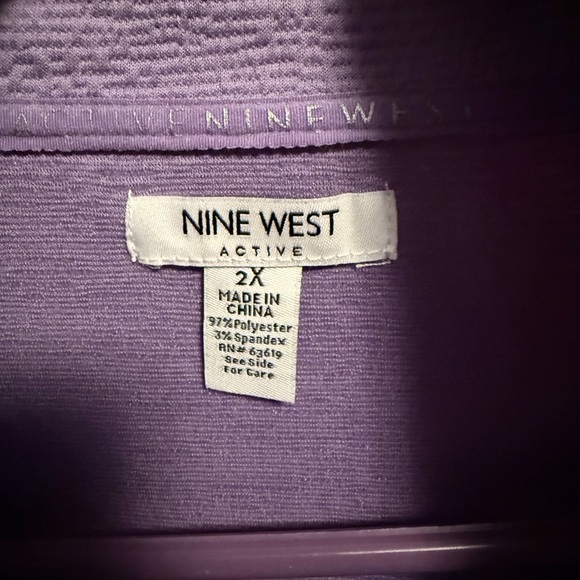 Nine West Active Plus Size Lavender Jacket - Picture 5 of 7